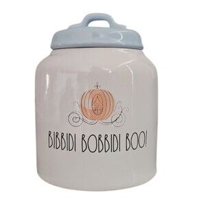 Disney Rae Dunn Princess Ceramic Kitchen Canister Bibbidi Bobbidi Boo Cinderella
